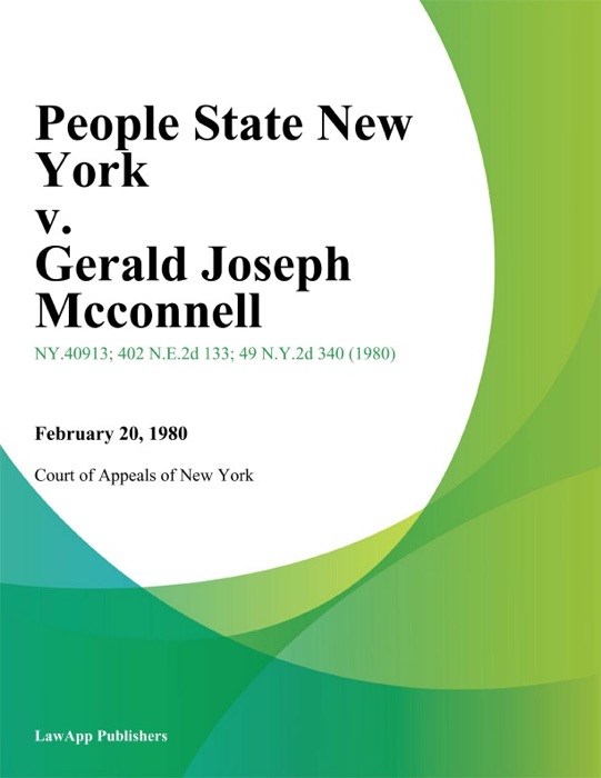 People State New York v. Gerald Joseph Mcconnell