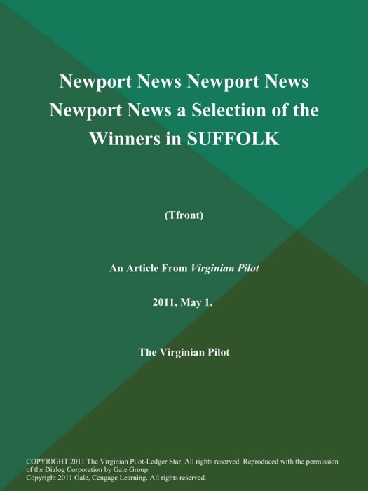 Newport News Newport News Newport News a Selection of the Winners in Suffolk (Tfront)