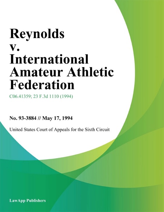 Reynolds V. International Amateur Athletic Federation