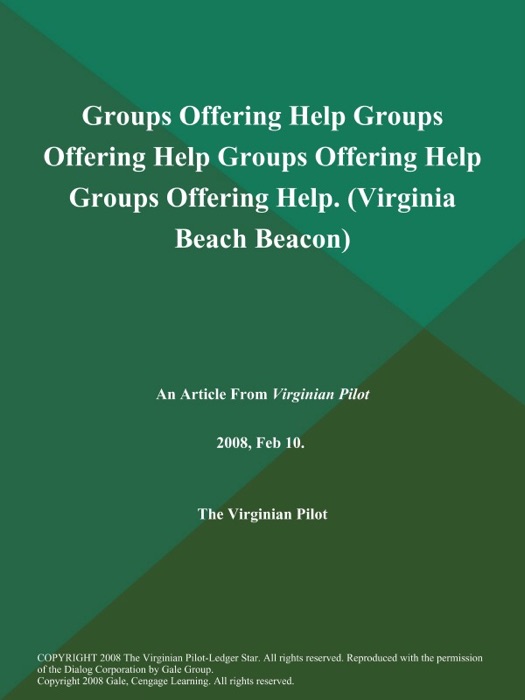 Groups Offering Help Groups Offering Help Groups Offering Help Groups Offering Help (Virginia Beach Beacon)