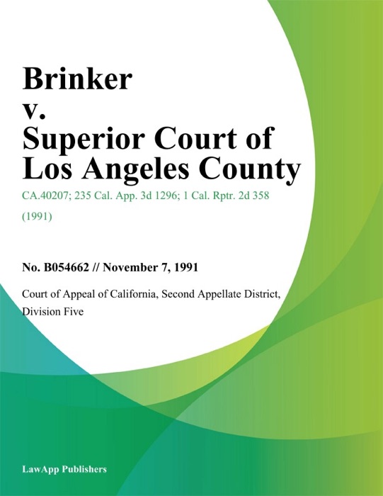 Brinker v. Superior Court of Los Angeles County