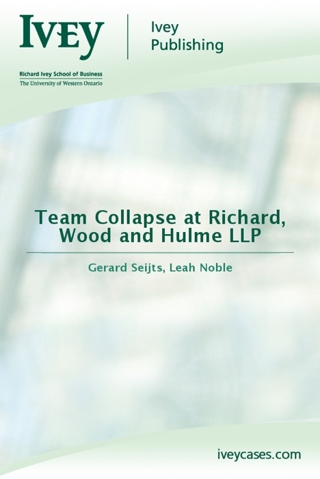 Team Collapse at Richard, Wood and Hulme LLP