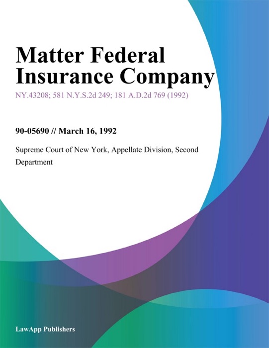Matter Federal Insurance Company