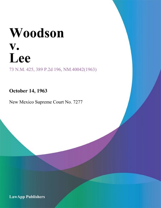 Woodson V. Lee