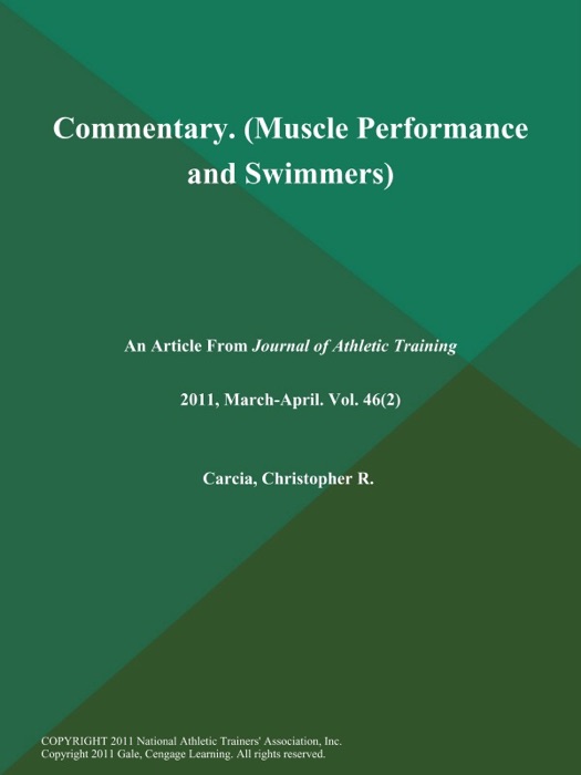 Commentary (Muscle Performance and Swimmers)