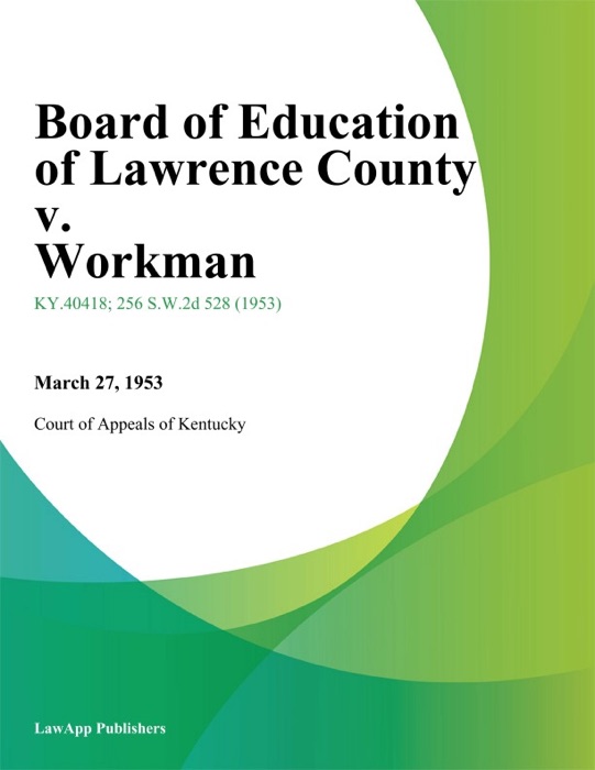 Board of Education of Lawrence County v. Workman