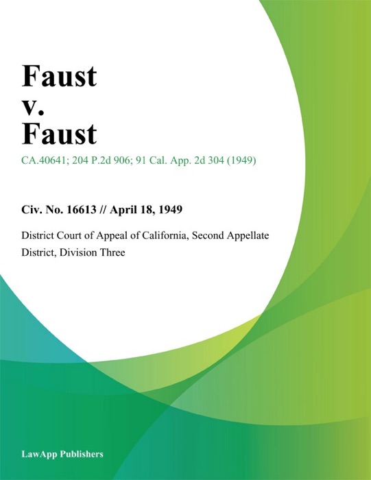 Faust V. Faust