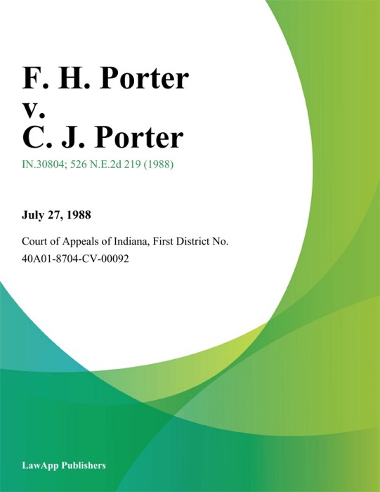 F. H. Porter v. C. J. Porter