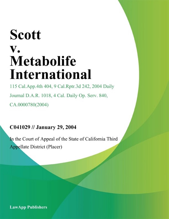 Scott v. Metabolife International