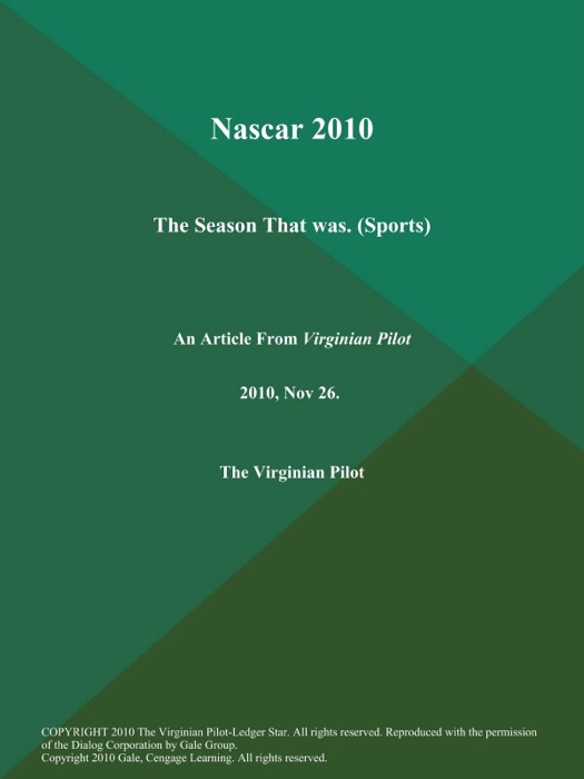 Nascar 2010: the Season That was (Sports)