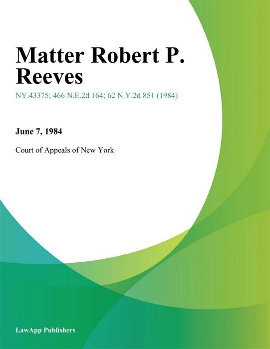 Matter Robert P. Reeves