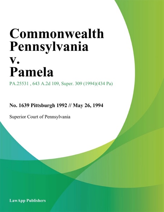 Commonwealth Pennsylvania v. Pamela