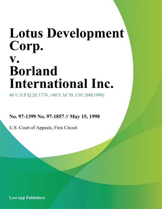 Lotus Development Corp. v. Borland International Inc.
