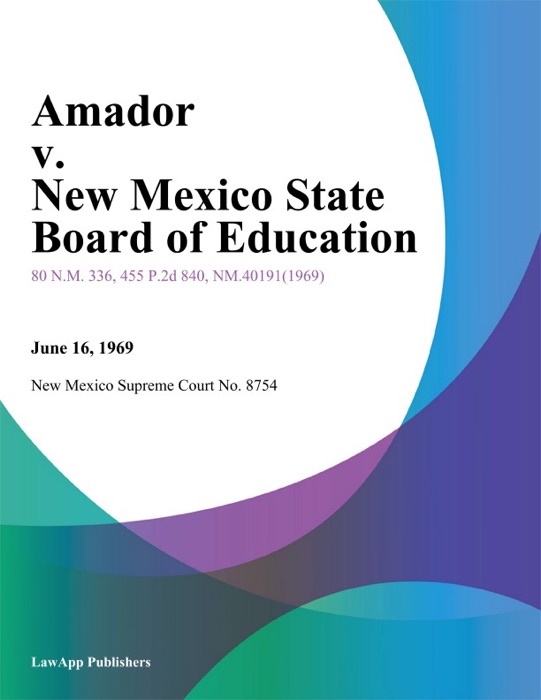 Amador v. New Mexico State Board of Education
