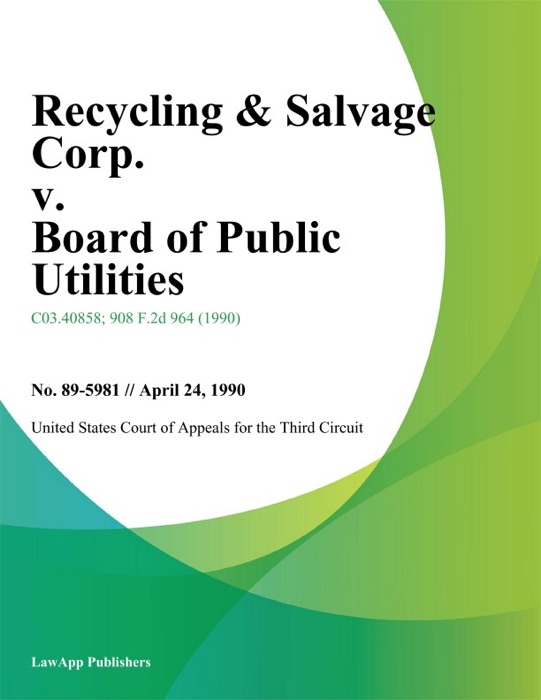Recycling & Salvage Corp. v. Board of Public Utilities