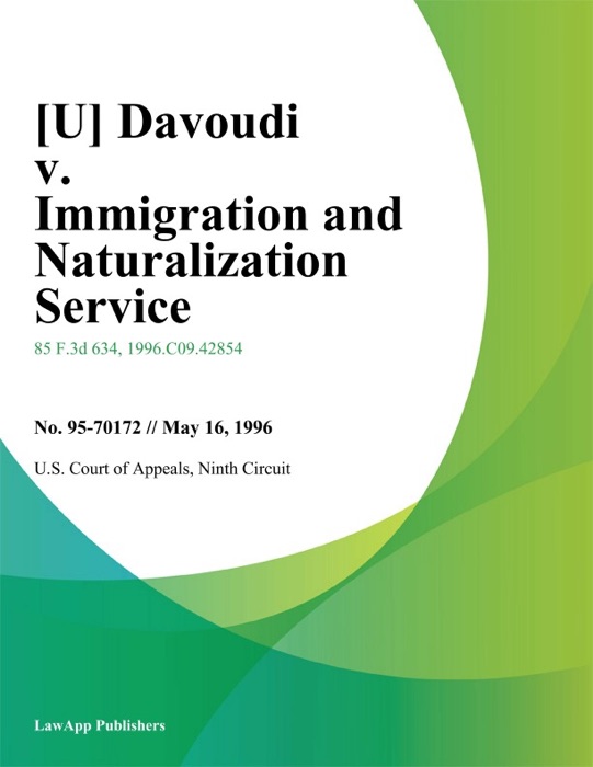 Davoudi v. Immigration and Naturalization Service