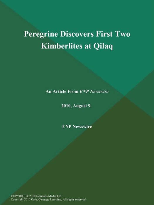 Peregrine Discovers First Two Kimberlites at Qilaq