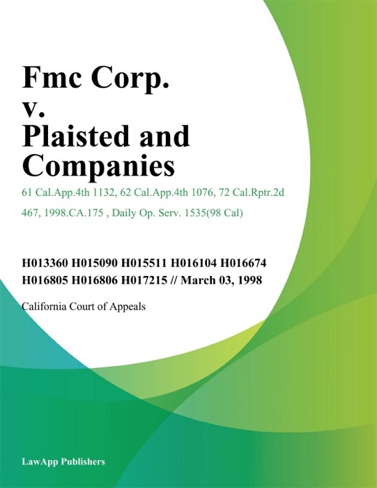 Fmc Corp. v. Plaisted and Companies