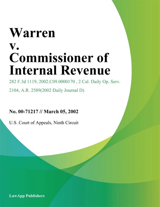 Warren v. Commissioner of Internal Revenue