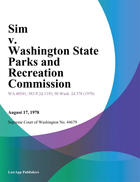 Sim v. Washington State Parks And Recreation Commission