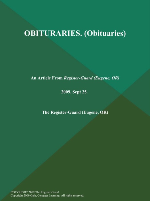 OBITURARIES (Obituaries)