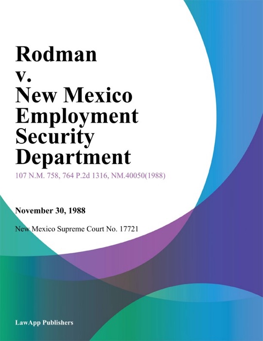 Rodman V. New Mexico Employment Security Department