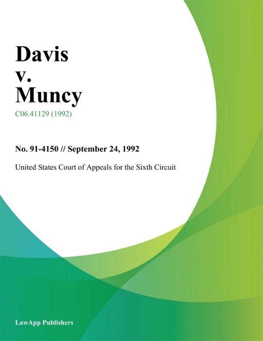 Davis v. Muncy