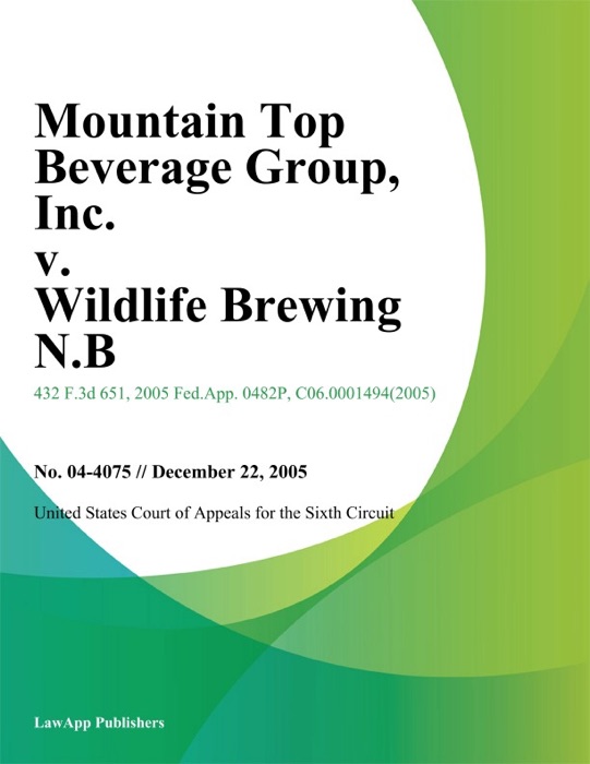 Mountain Top Beverage Group, Inc. v. Wildlife Brewing N.B