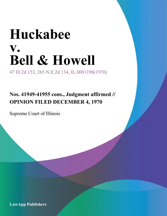 Huckabee v. Bell & Howell