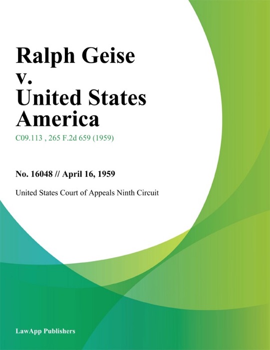 Ralph Geise v. United States America