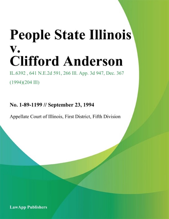 People State Illinois v. Clifford Anderson