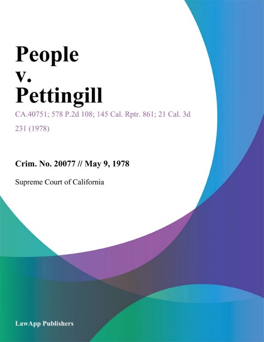 People V. Pettingill