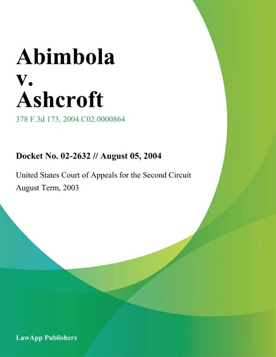 Abimbola v. Ashcroft
