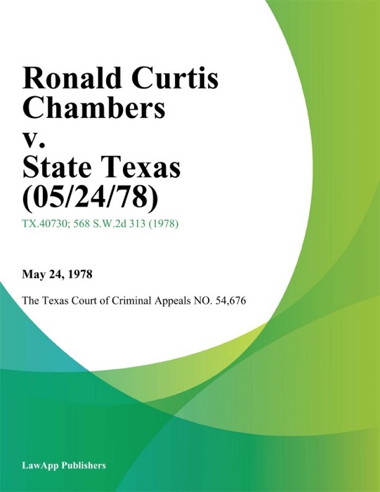 Ronald Curtis Chambers v. State Texas