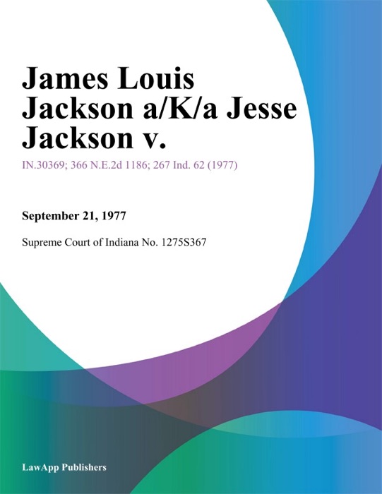 James Louis Jackson A/K/A Jesse Jackson V.