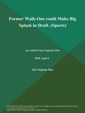 Download Former Walk-Ons could Make Big Splash in Draft. (Sports)