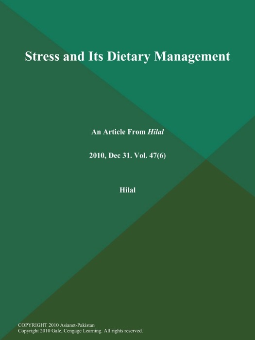 Stress and Its Dietary Management