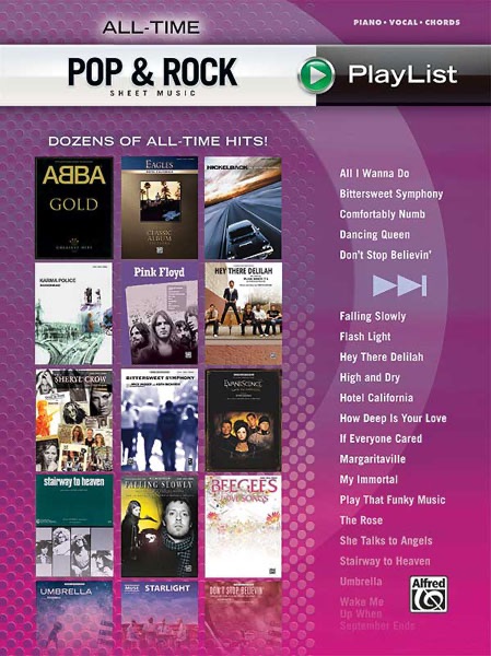 All-Time Pop & Rock Hits Sheet Music Playlist