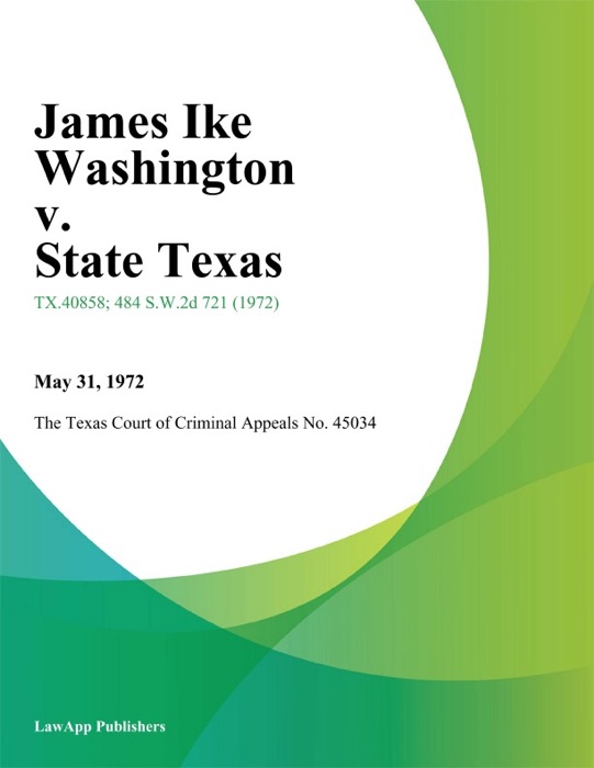 James Ike Washington v. State Texas