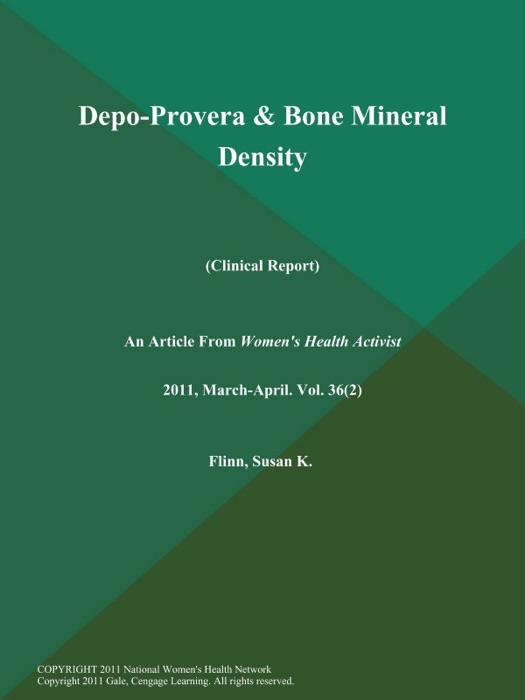 Depo-Provera & Bone Mineral Density (Clinical Report)