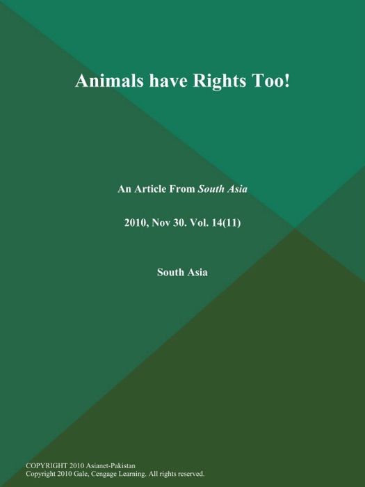 Animals have Rights Too!