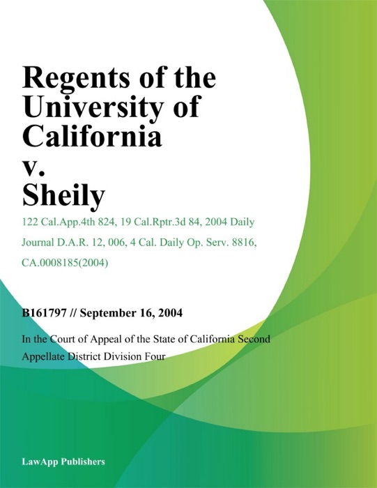 Regents Of The University Of California V. Sheily