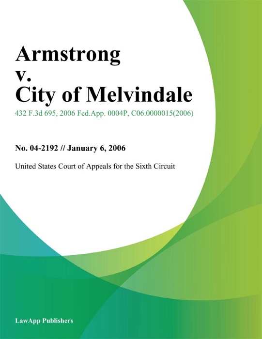 Armstrong v. City of Melvindale