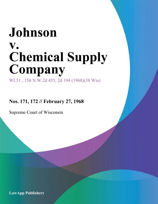 Johnson v. Chemical Supply Company