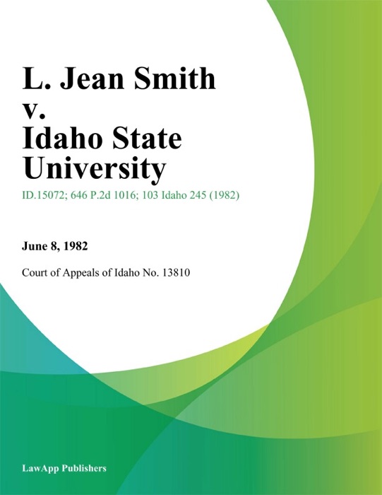 L. Jean Smith v. Idaho State University