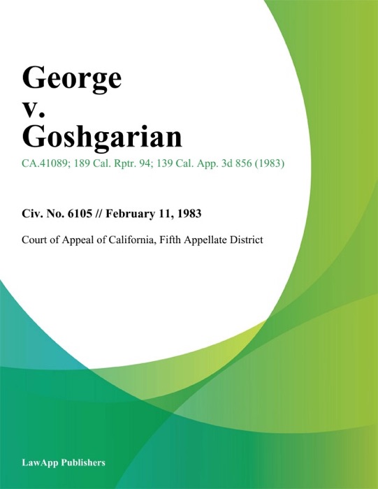 George v. Goshgarian