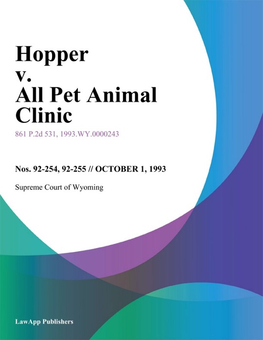 Hopper V. All Pet Animal Clinic