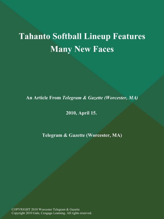 Tahanto Softball Lineup Features Many New Faces