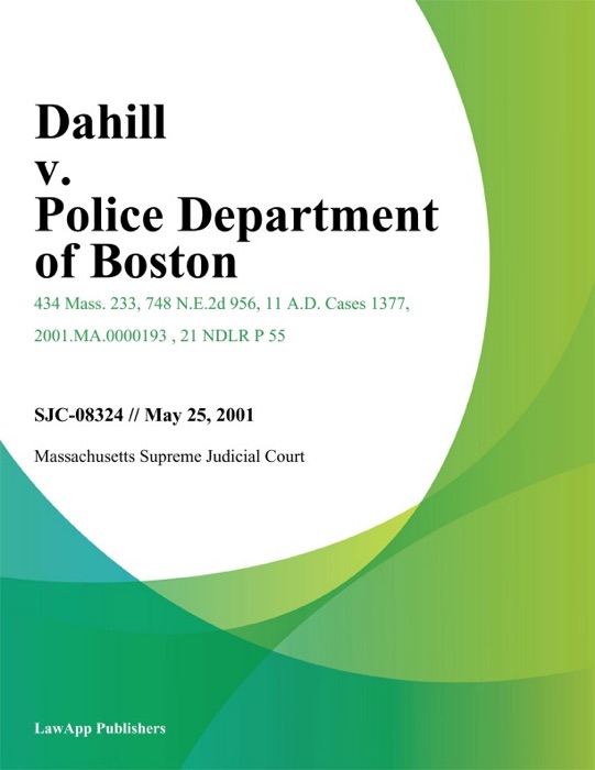Dahill v. Police Department of Boston