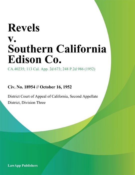 Revels V. Southern California Edison Co.